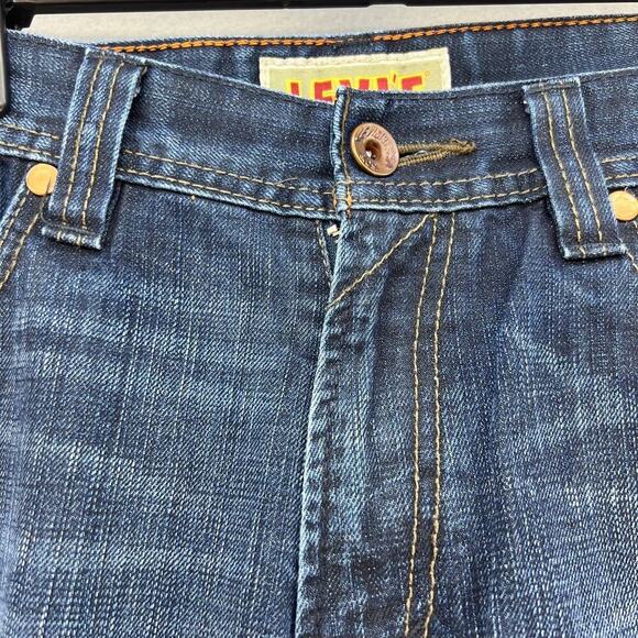 Vintage Levi's 514 Men's Slim Straight Jeans Size W33/L32 Zipper Back Pockets - Picture 7 of 14